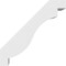Ekena Millwork 3-in. W x 12-in. D x 12-in. H Copenhagen Architectural Grade PVC Knee Brace BRCP03X12X12CHG - alternate 4